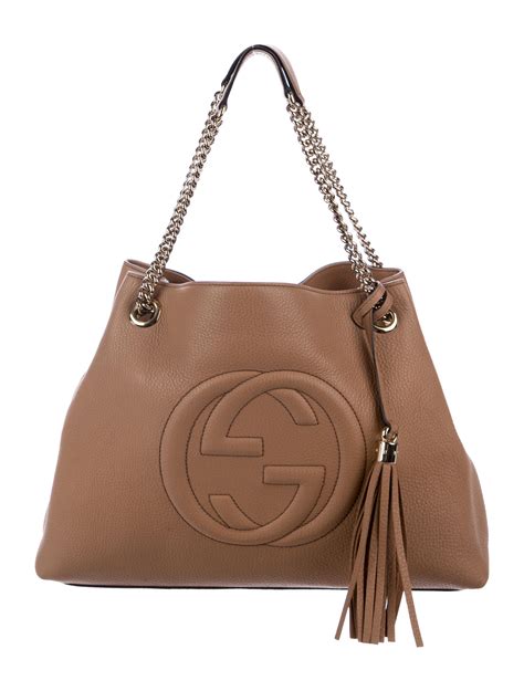 gucci shoulder soho|gucci medium soho tote.